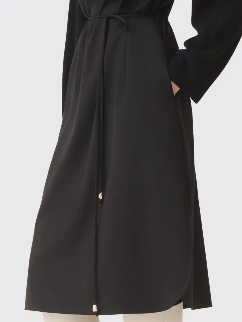Long-Sleeved Midi Dress
