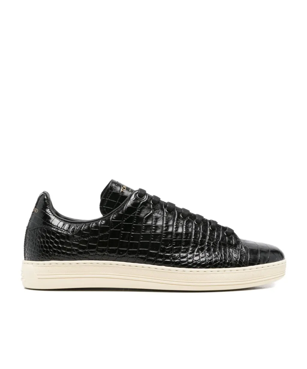 Tom Ford Embossed Low-Top Sneakers