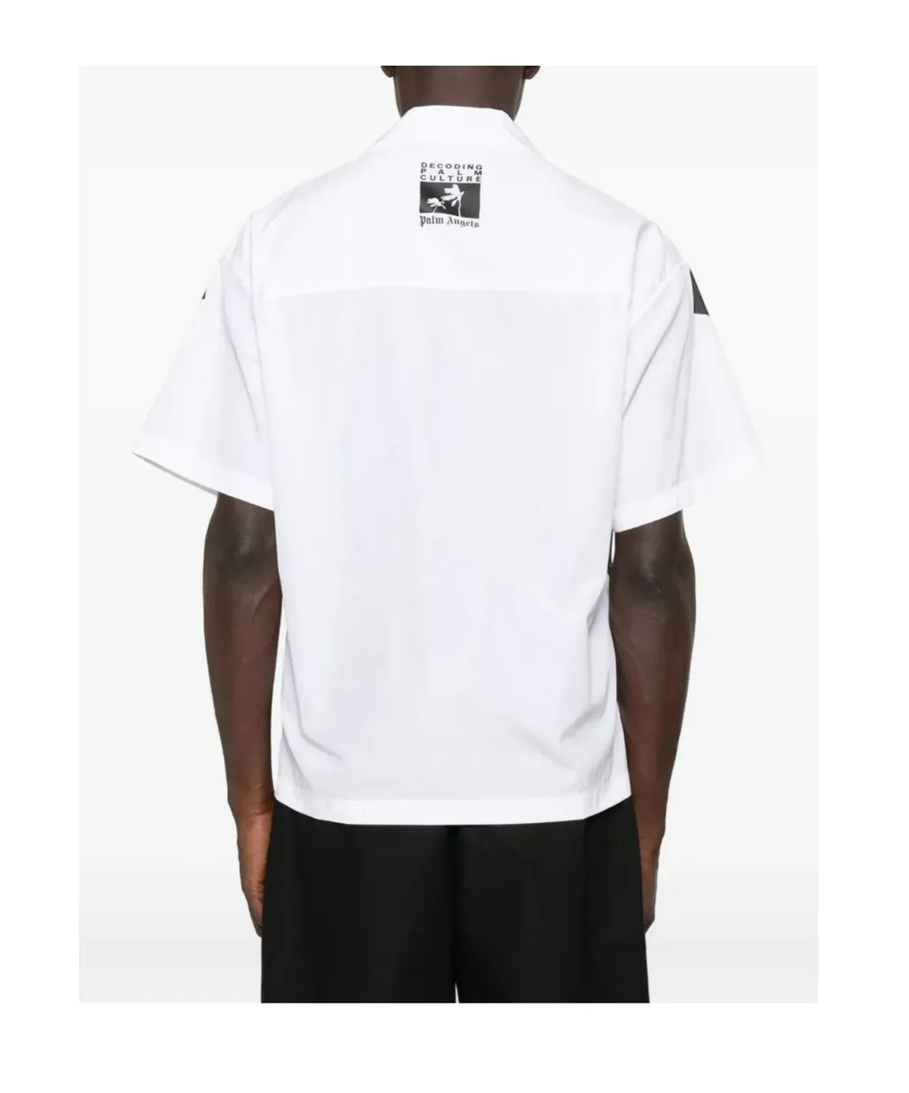Palm Angels Dec Palm Culture Short-Sleeved Bowling Shirt