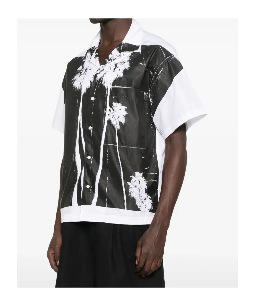 Palm Angels Dec Palm Culture Short-Sleeved Bowling Shirt