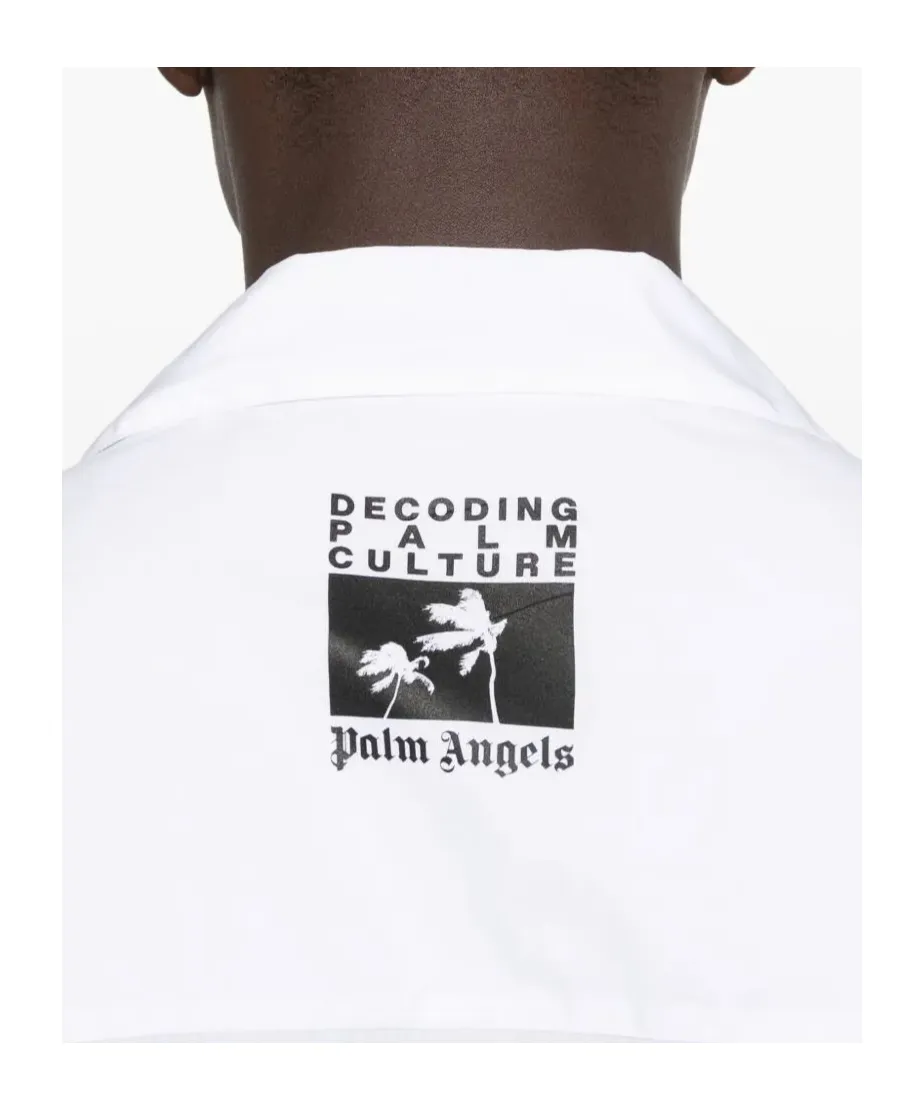 Palm Angels Dec Palm Culture Short-Sleeved Bowling Shirt