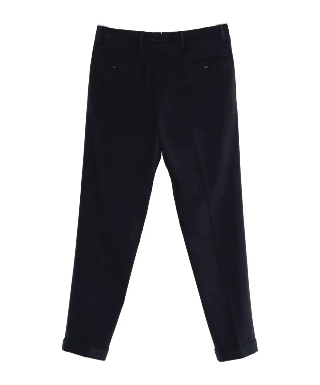 Pleated Cotton Pants
