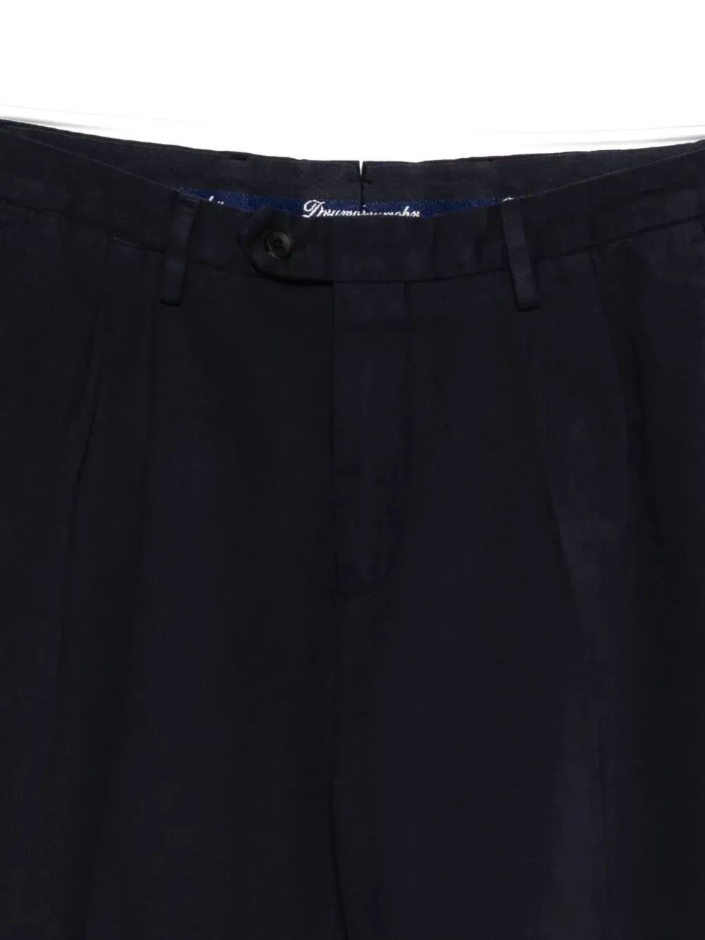 Pleated Cotton Pants