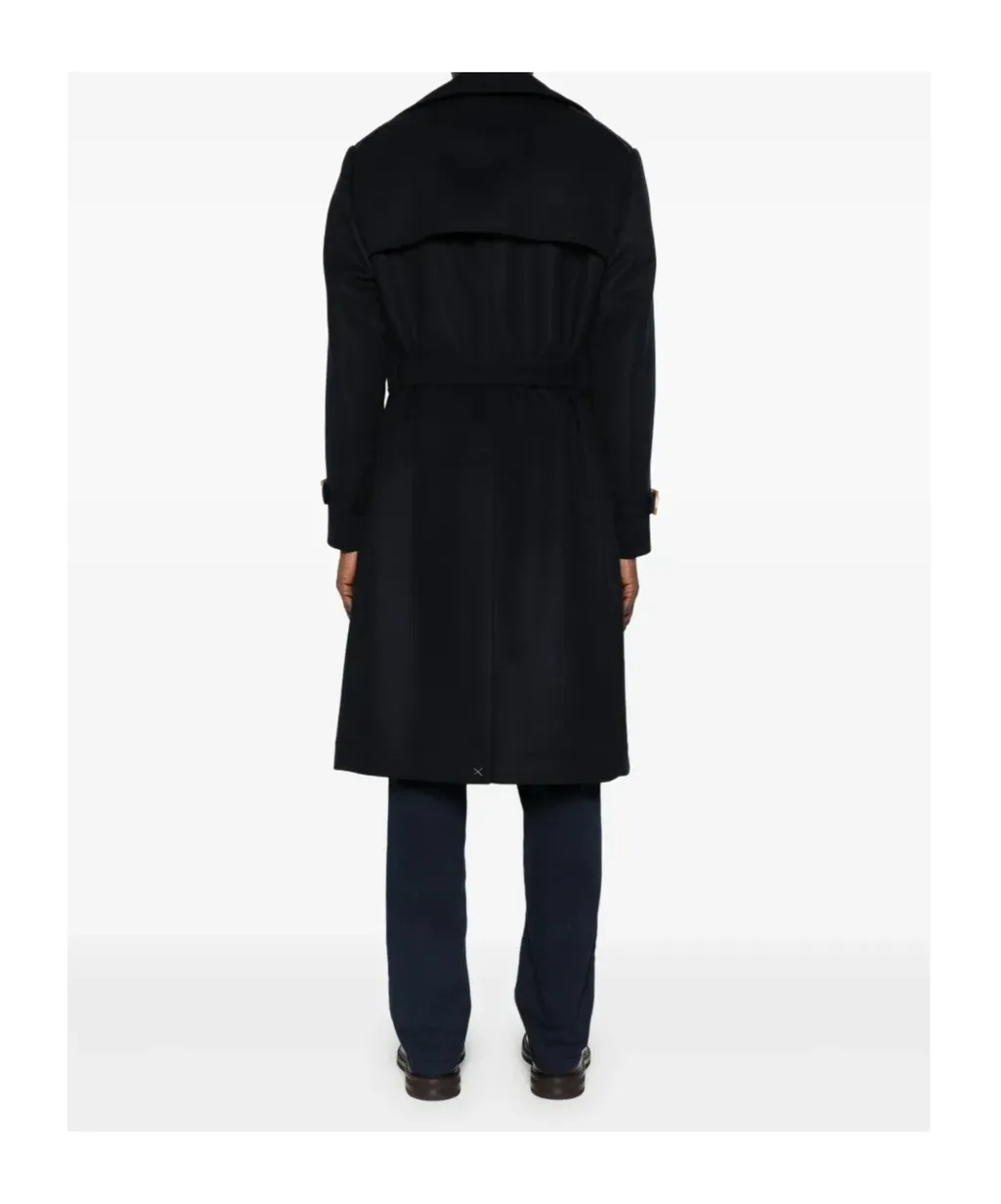 Double-Breasted Belted Coat