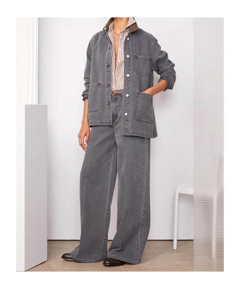 Button-Down Long-Sleeved Casual Jacket