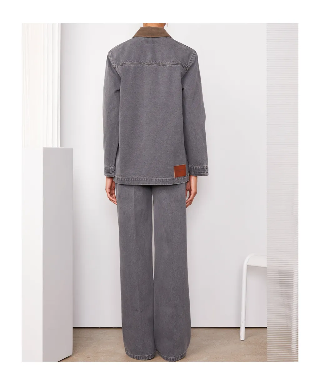 Button-Down Long-Sleeved Casual Jacket