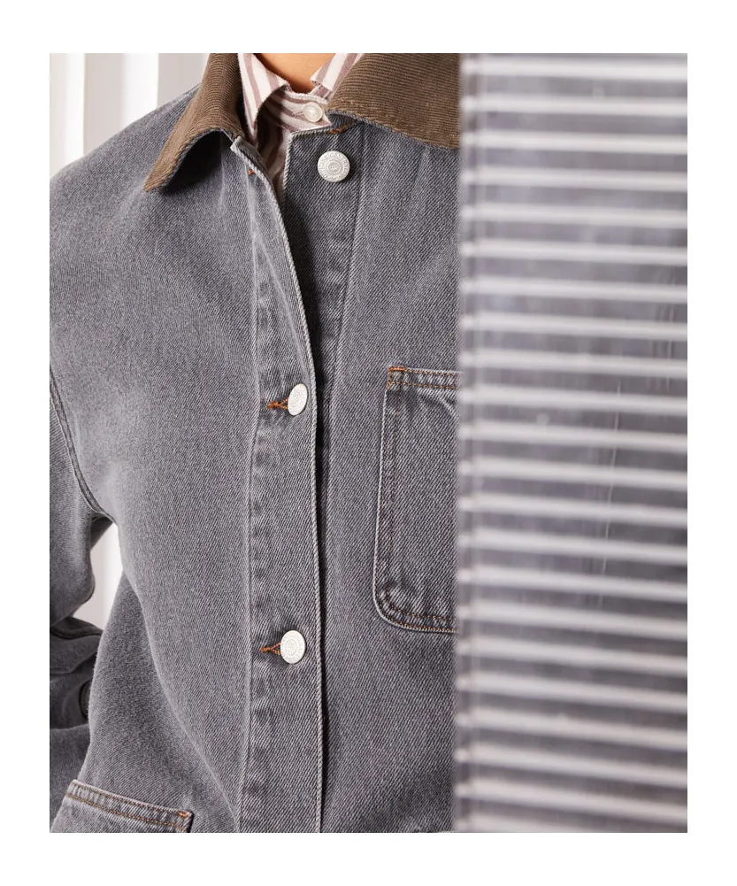 Button-Down Long-Sleeved Casual Jacket