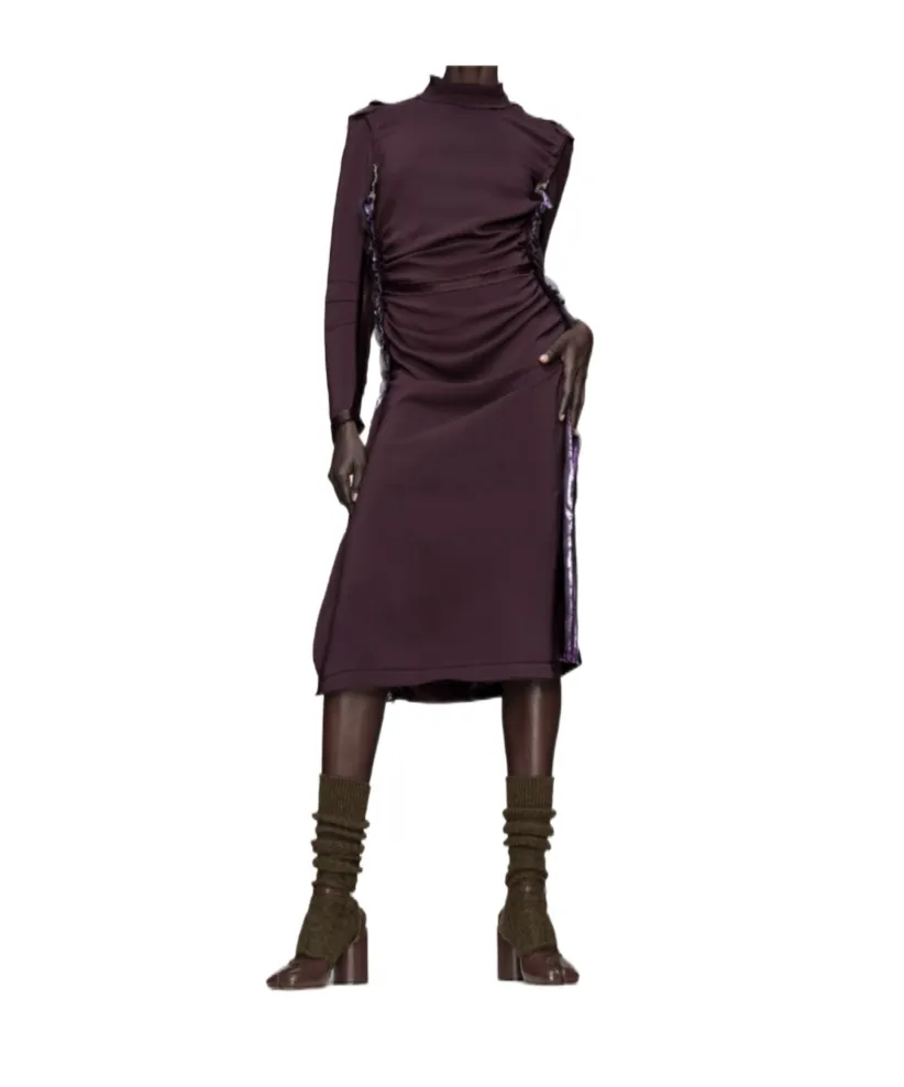 Maison Margiela Long-Sleeve Midi Dress