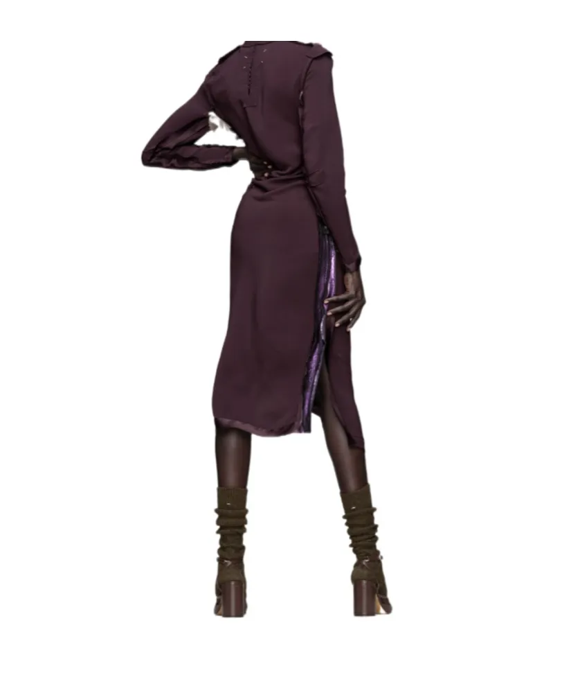 Maison Margiela Long-Sleeve Midi Dress