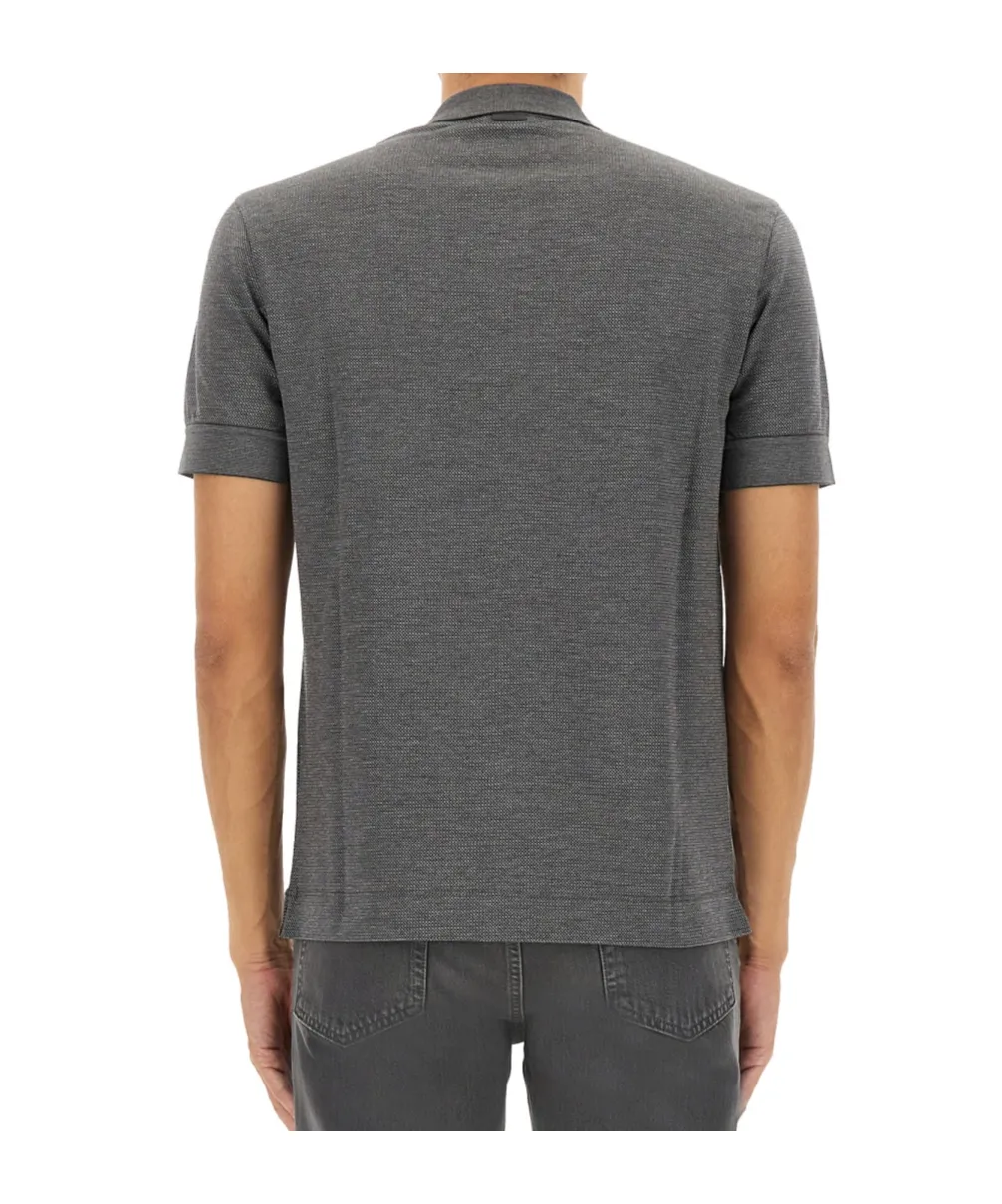 Zegna Short Sleeved Polo Shirt