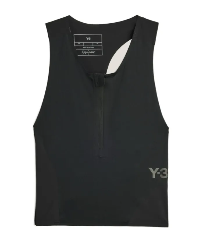 Y-3 Logo Printed Cropped Run Top