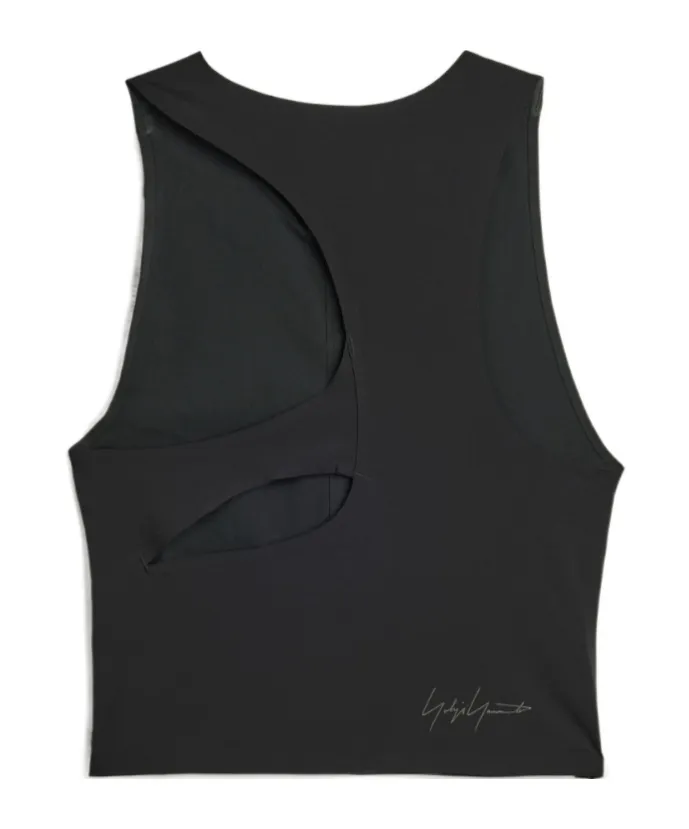 Y-3 Logo Printed Cropped Run Top