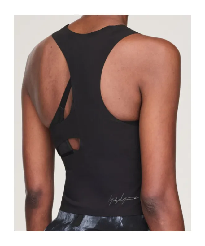 Y-3 Logo Printed Cropped Run Top