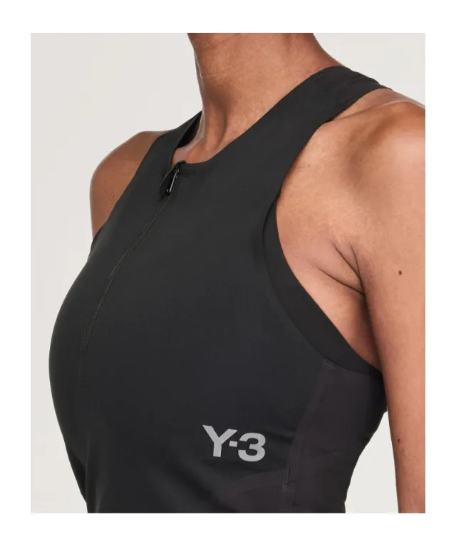 Y-3 Logo Printed Cropped Run Top