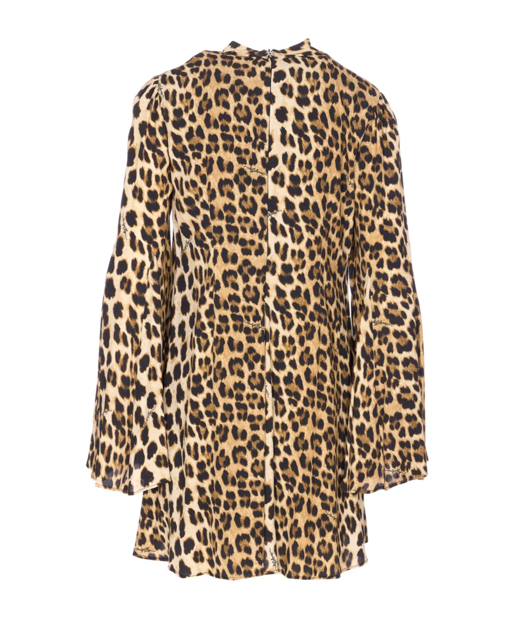 Aniye By Maku Leopard Print Midi Dress