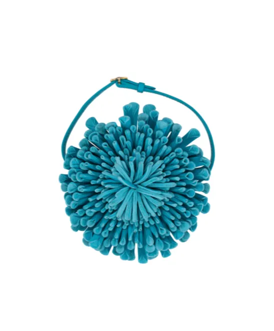 Leather Flower Necklace