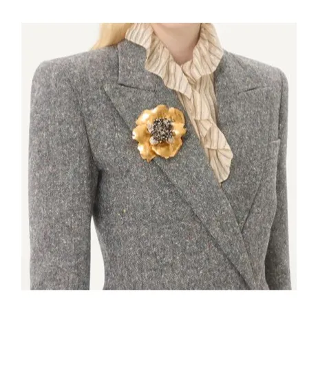 Valentino	Floral Shaped Brooch