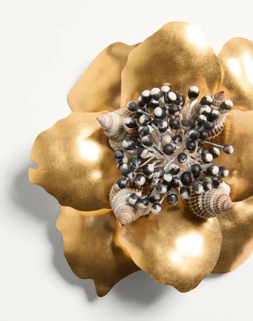 Valentino	Floral Shaped Brooch