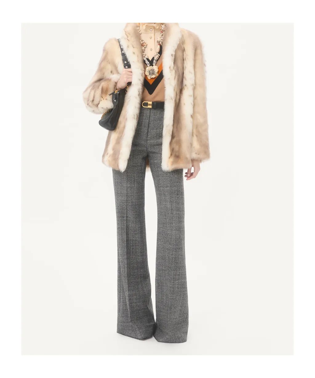 Valentino Hook Closure Long-Sleeved Coat