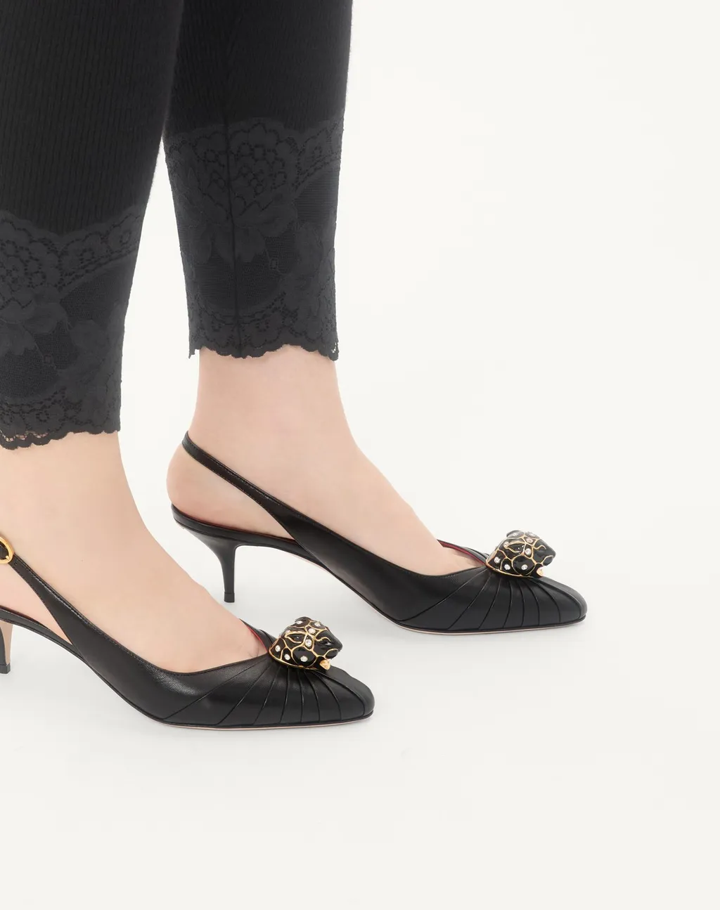 Valentino Panthea Embellished Slingback Pumps