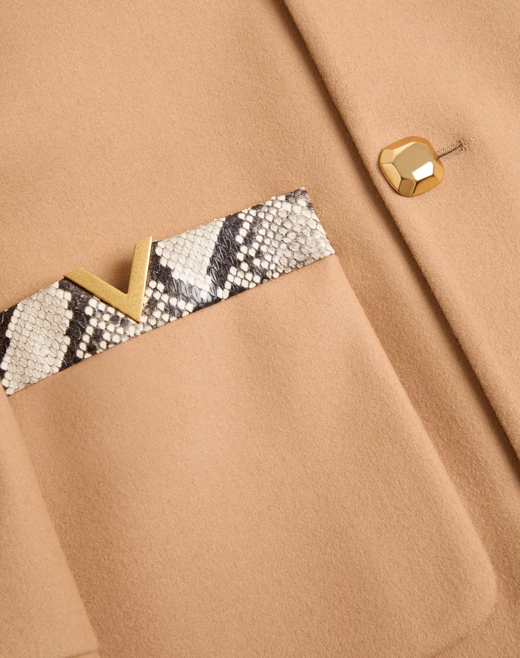 Double-Breasted Wool Trench Coat