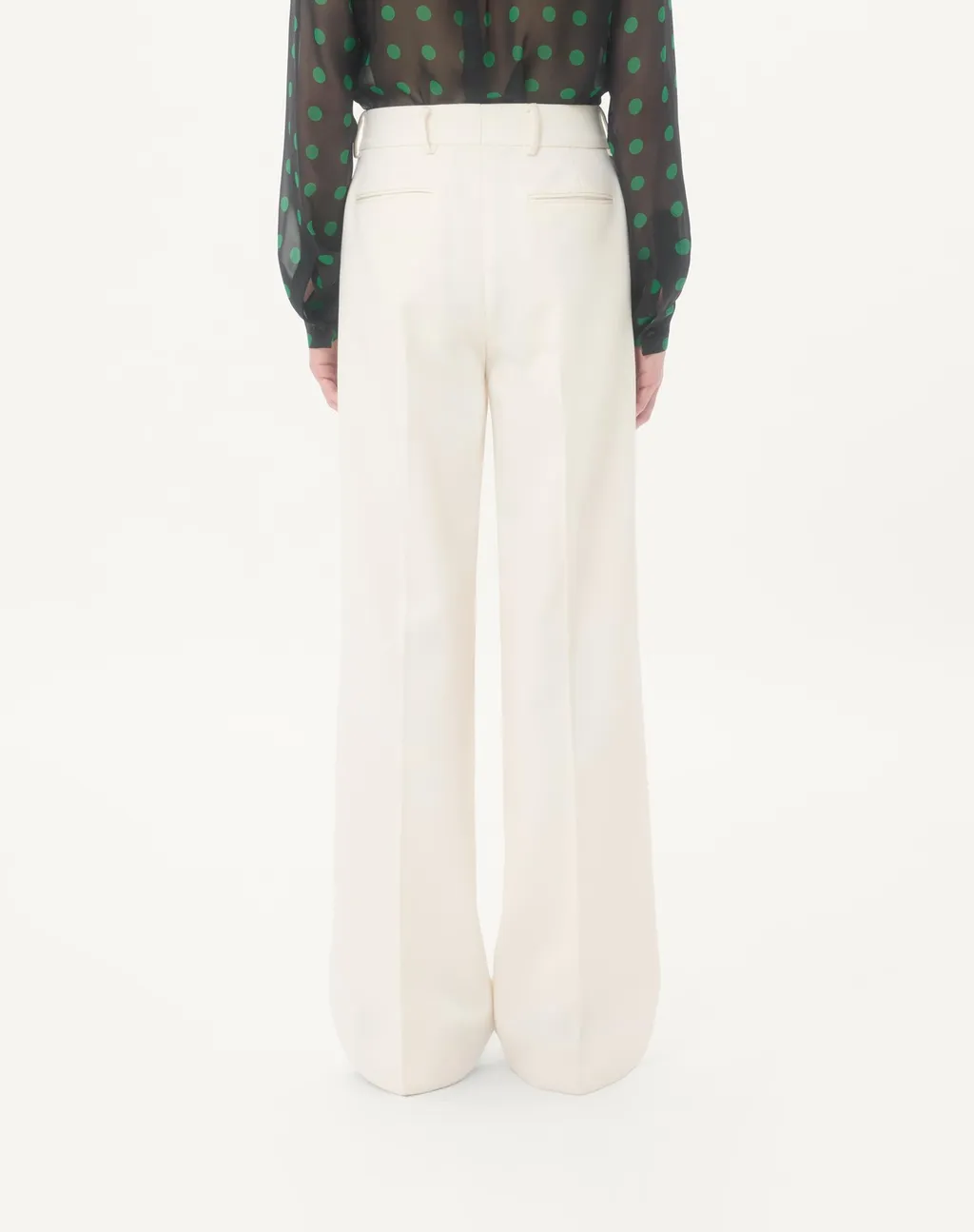 Valentino Pleat Detailed Wide Leg Pants
