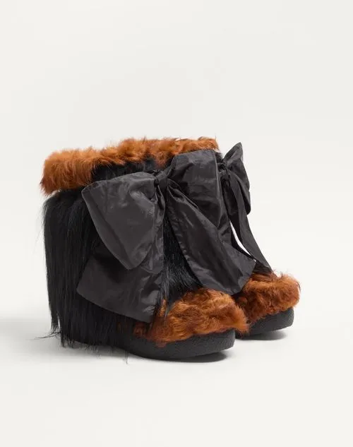 Valentino Snowish Vlogo Signature Bow Detailed Boots