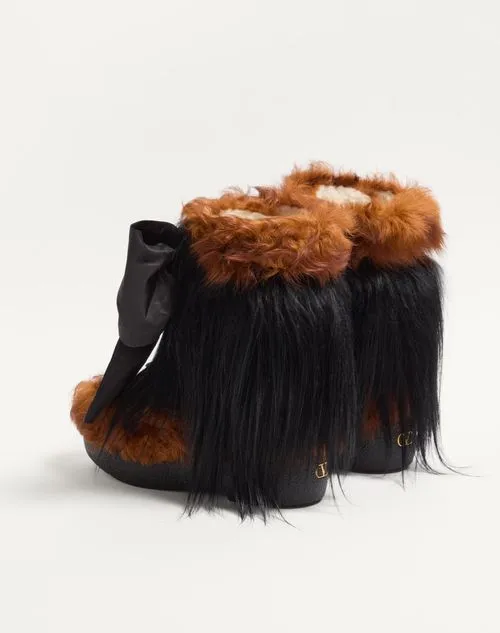 Valentino Snowish Vlogo Signature Bow Detailed Boots