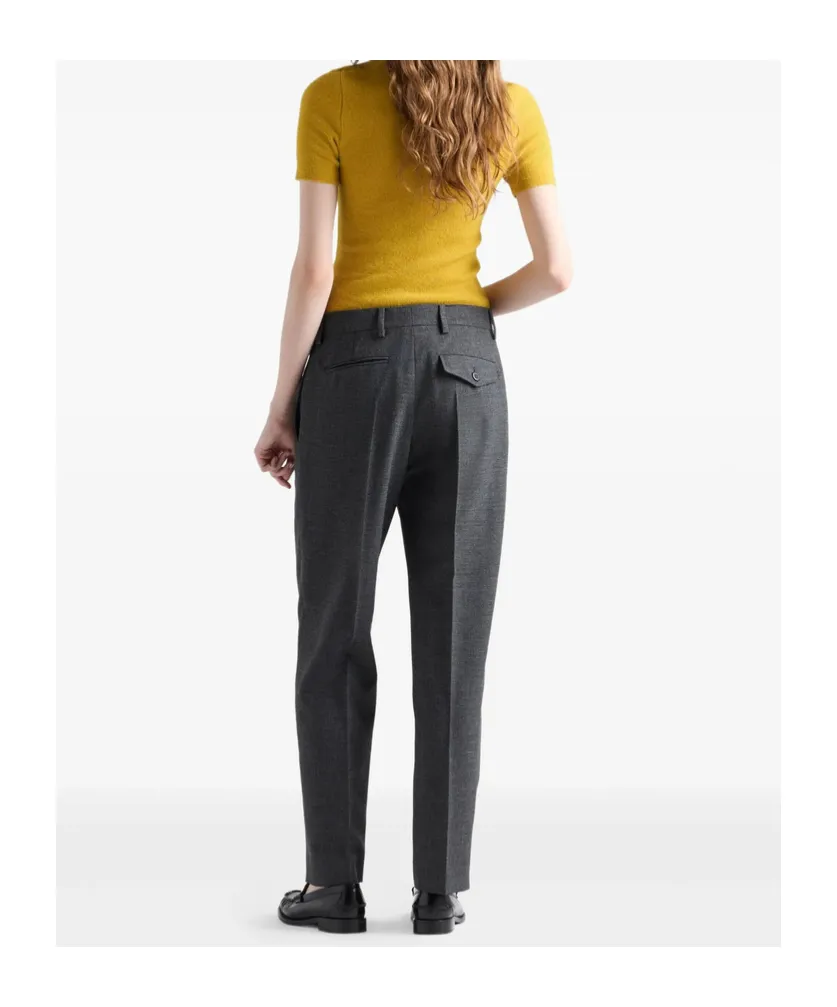Prada Charm-Embellishment Knitted Top