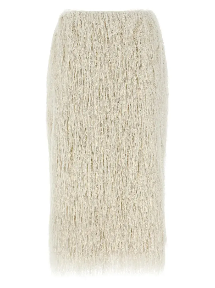 Dries Van Noten Fringed Skirt