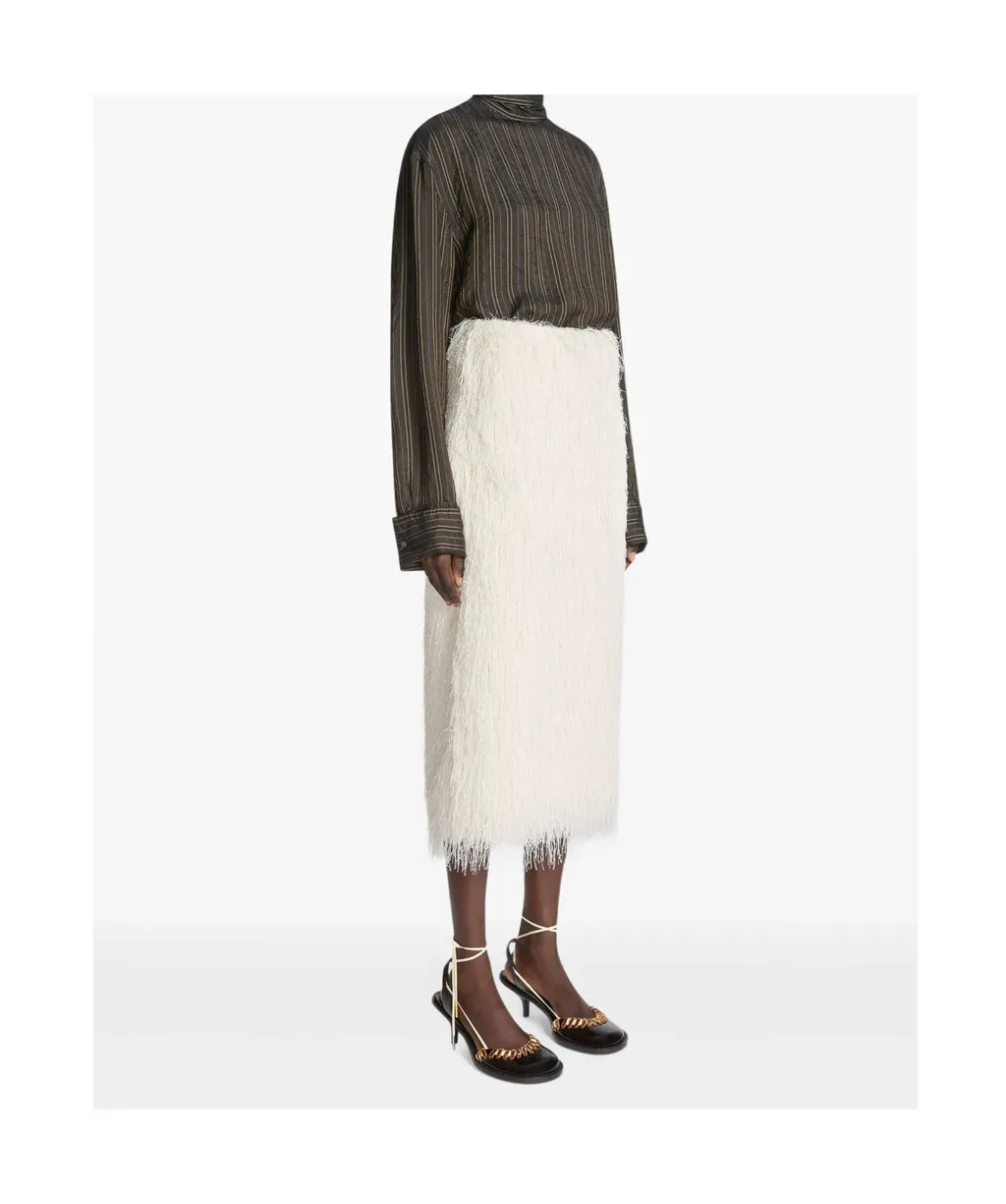 Dries Van Noten Fringed Skirt