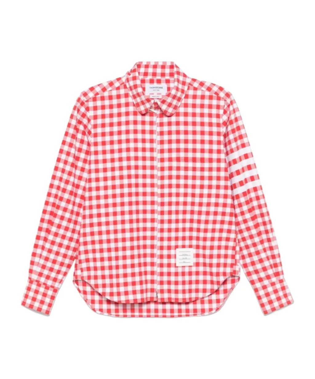 Gingham-Check Flannel Shirt