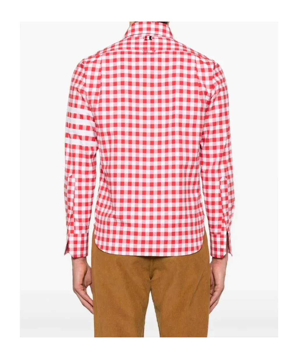 Gingham-Check Flannel Shirt
