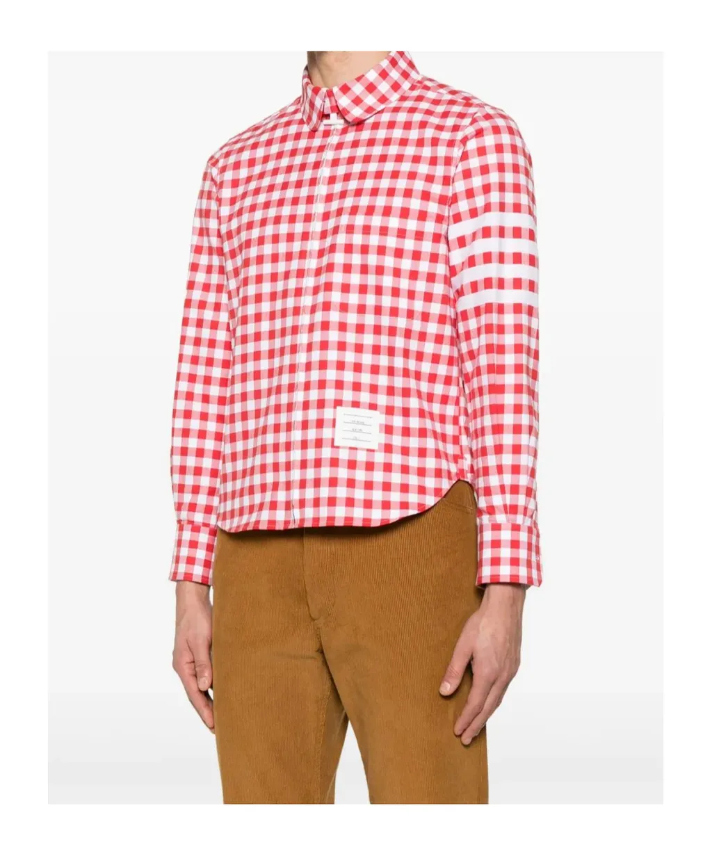 Gingham-Check Flannel Shirt