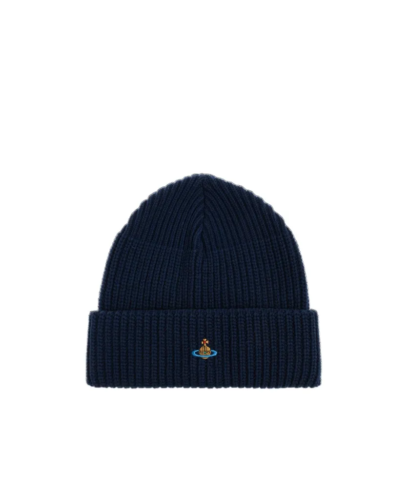 Vivienne Westwood Logo Embroidered Beanie