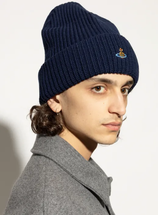 Vivienne Westwood Logo Embroidered Beanie