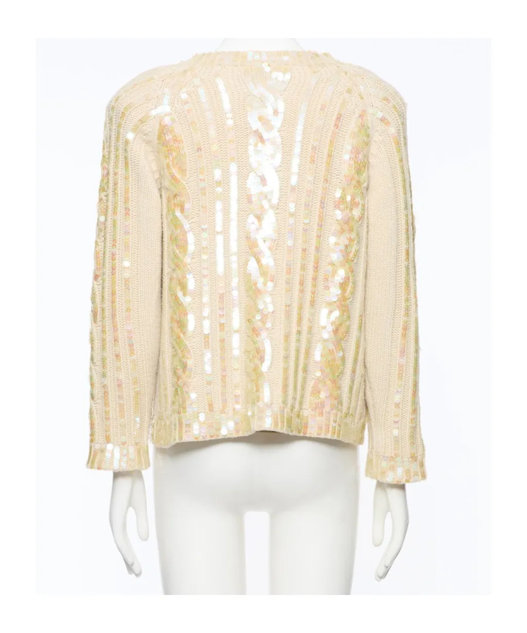 Valentino Embellished Button-Up Cardigan