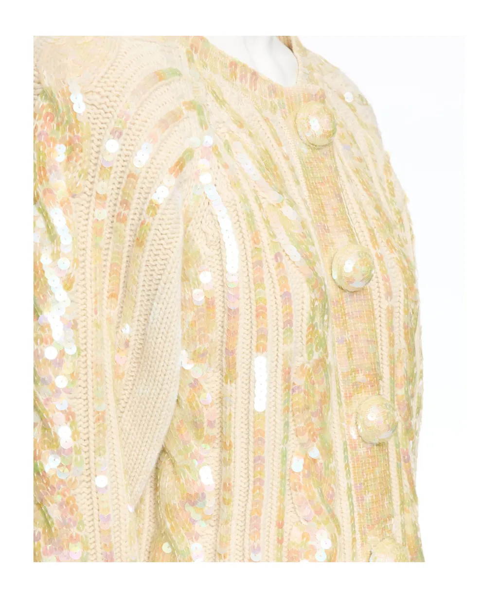 Valentino Embellished Button-Up Cardigan