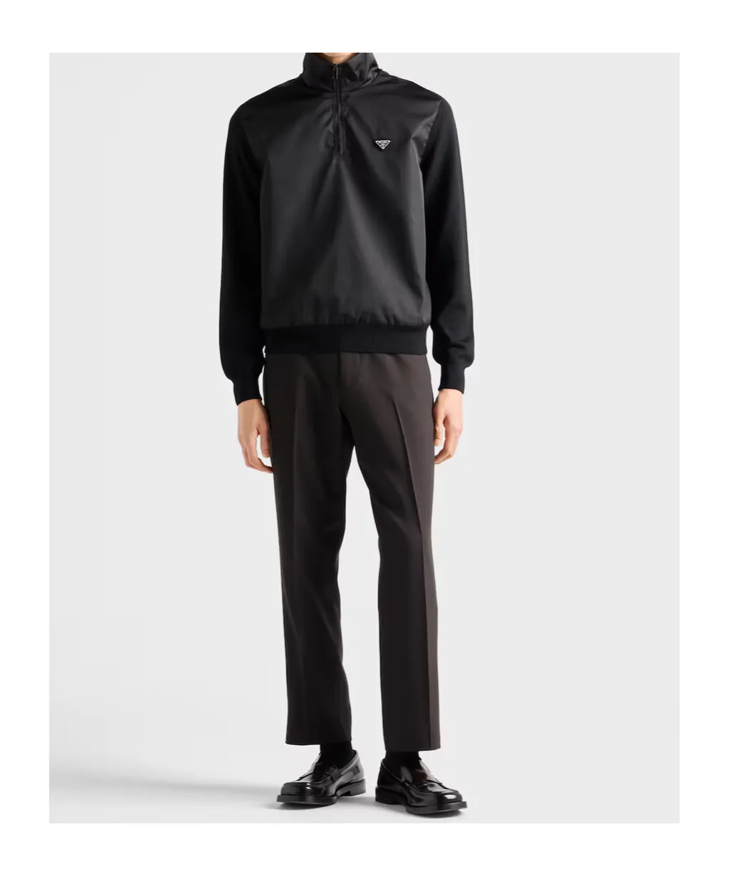 Superfine Wool Half-Zipper Sweater