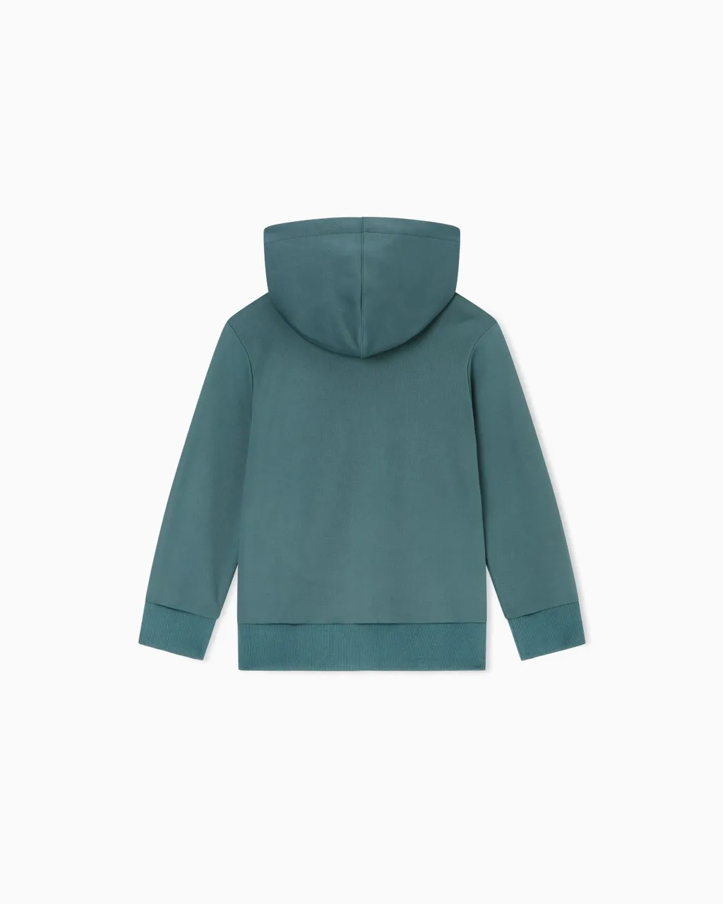 Hooded Logo-Detail Zip-Up Sweatshirt