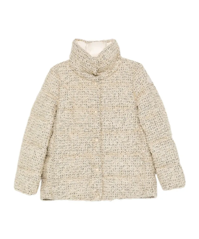 Moncler Cochelle Tweed Short Down Jacket