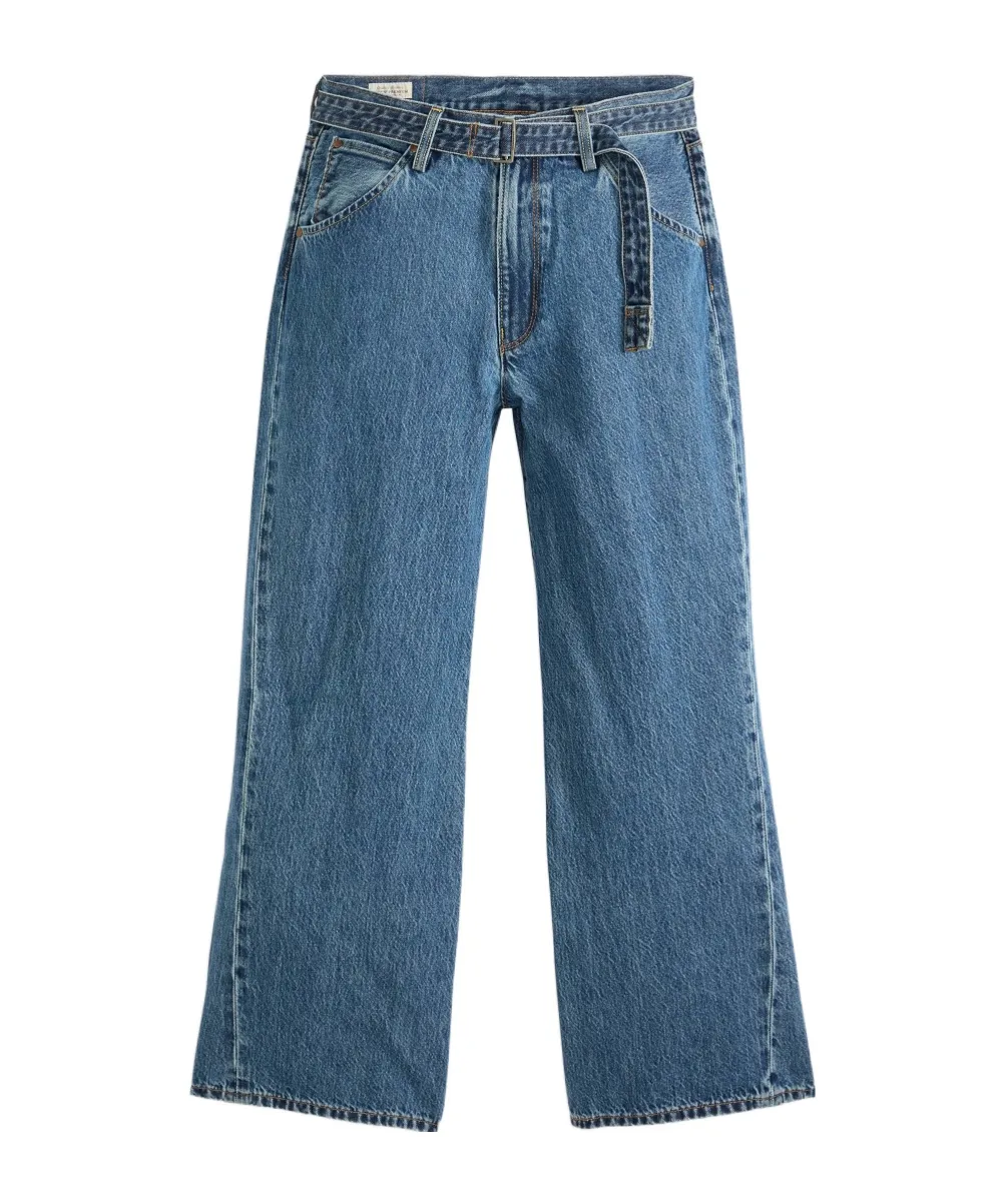 Twisted Baggy Wide Leg Jeans