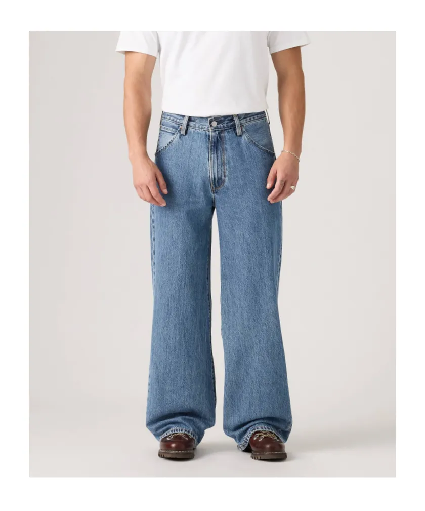 Twisted Baggy Wide Leg Jeans