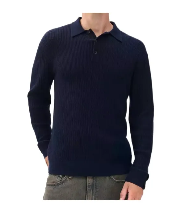 Long Sleeve Polo Neck Sweater