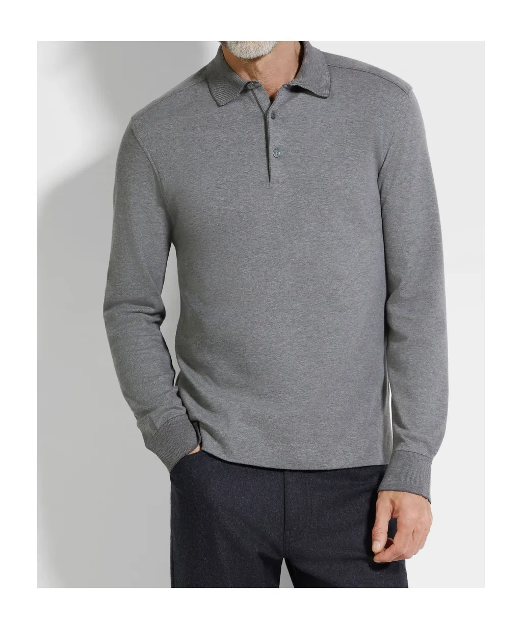Long-Sleeve Polo Shirt