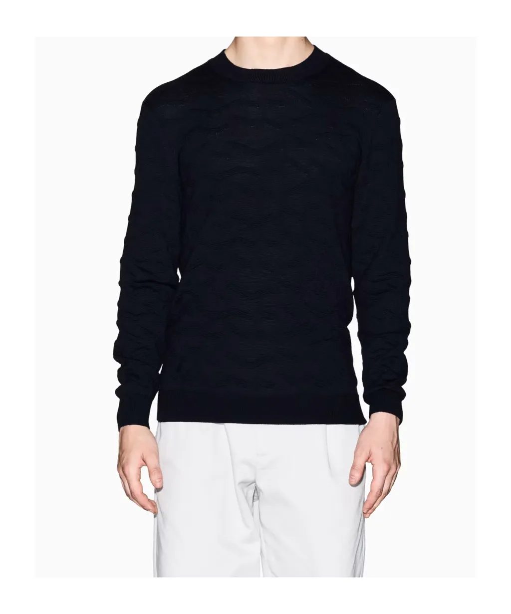 Armani Exchange Wavy Ribbed Jumper