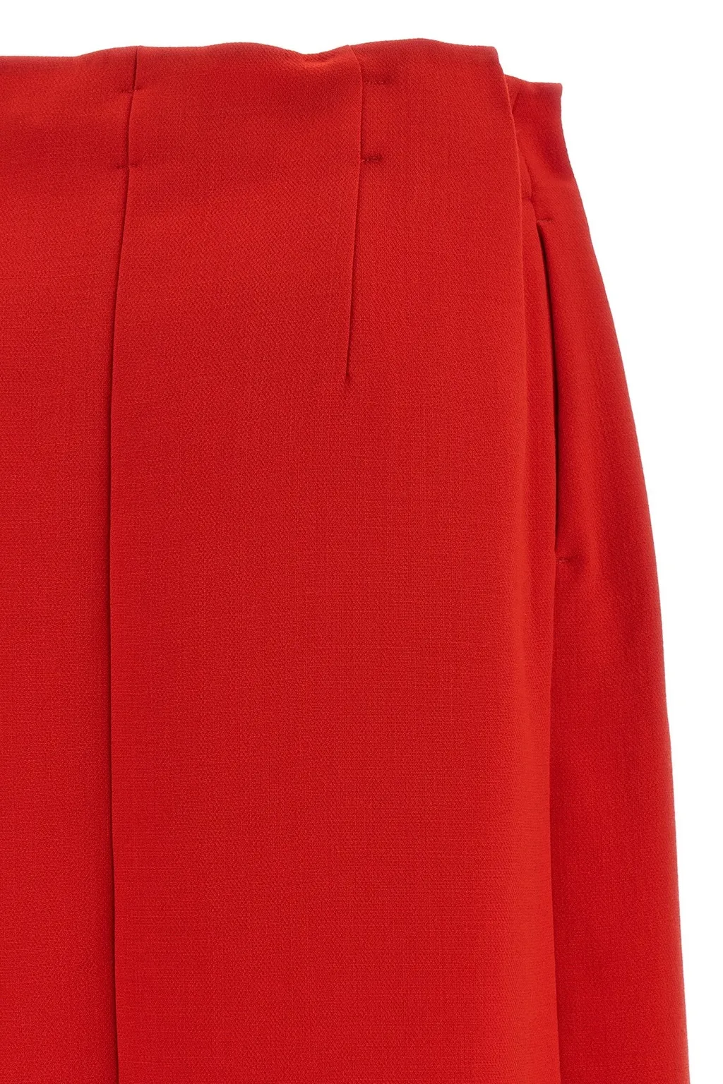 Prada Bow-Detailed Midi Skirt