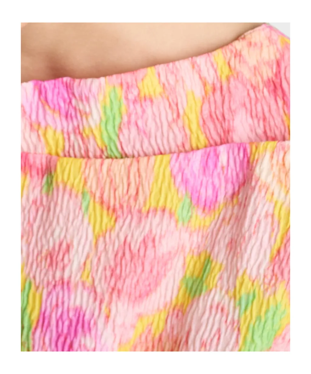Prada Floral-Printed Short-Sleeved Dress