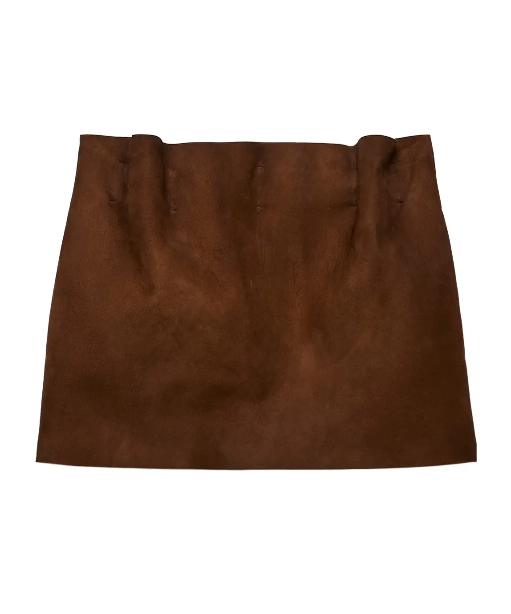 Prada Elasticated-Waistband Mini Skirt