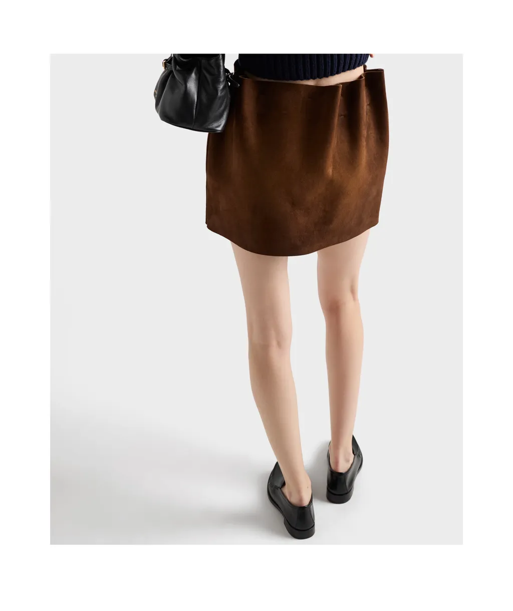 Prada Elasticated-Waistband Mini Skirt